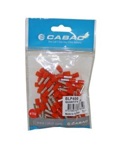 Bootlace Ferrule Insulated Copper 4mm 3.2x10mm Pin Orange