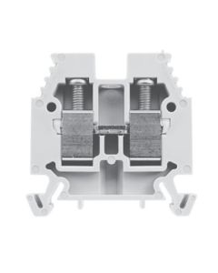 Rail Terminal Block Screwed 1 Wire 6mm Grey PA66