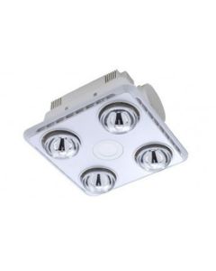 Bathroom Exhaust Fan 4x275W Light & Heater White
