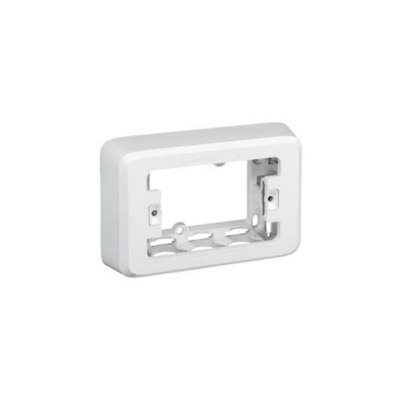 Clipsal Mounting Block Shallow Rectangular 1 Gang Vivid White | Cetnaj