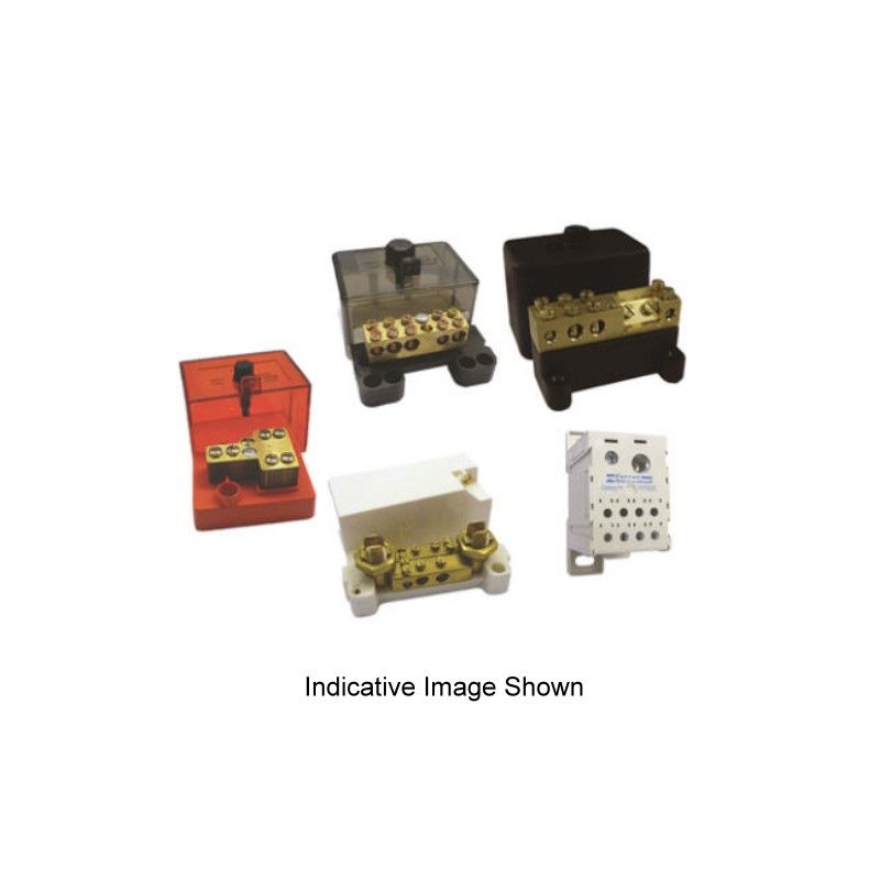 IPD Neutral Link 100A 500V 14 Hole Front Wiring Panel Mount Black For ...