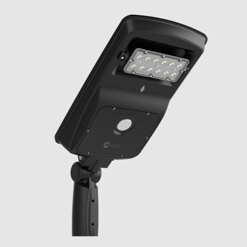 M-Elec Mirage Solar Area Light 8W 5000K 1600lm Black IP65 | Cetnaj