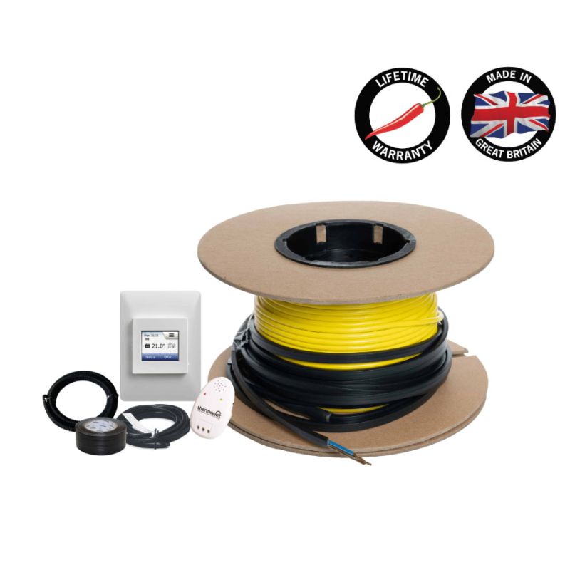 Thermowire Undertile Heating Cable - 5.5-6.9m² 66lm 900Watts Kit ...