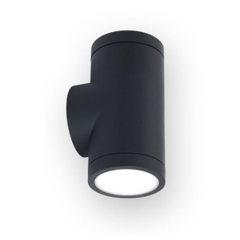 LED Wall Light Up Down 10W Tri CCT Charcoal Finish IP65 Cetnaj