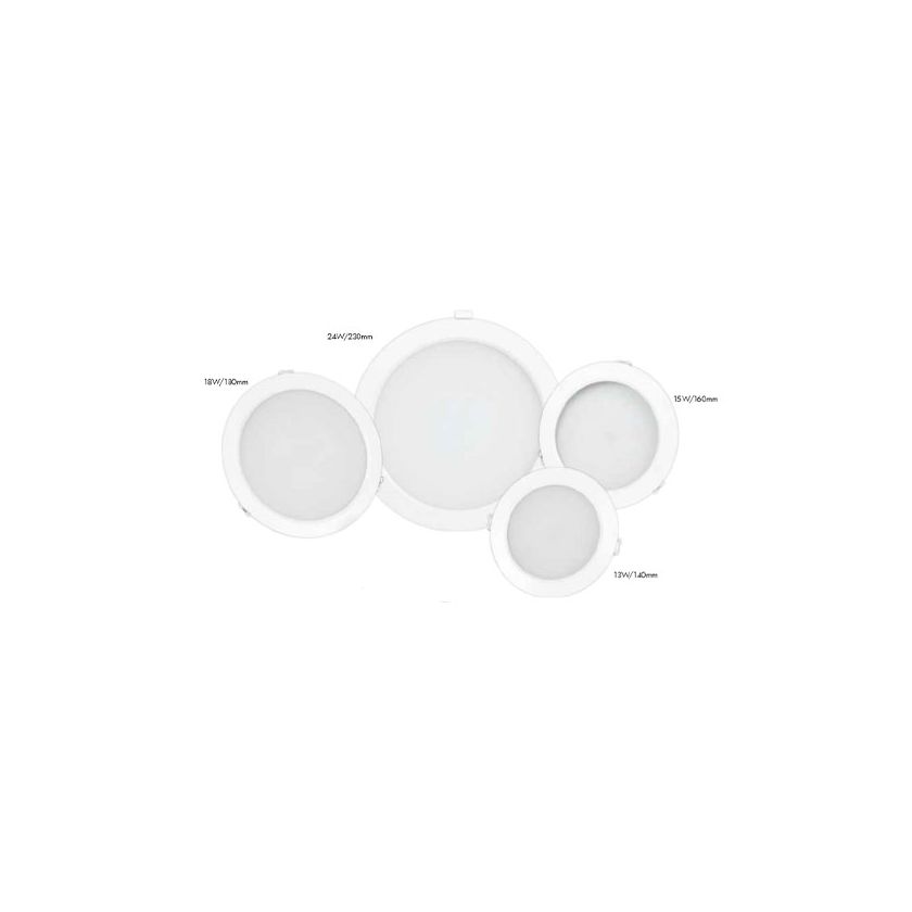 LED D Light 140mm C O LED 15W 3 4200 6.5K Wht Cetnaj