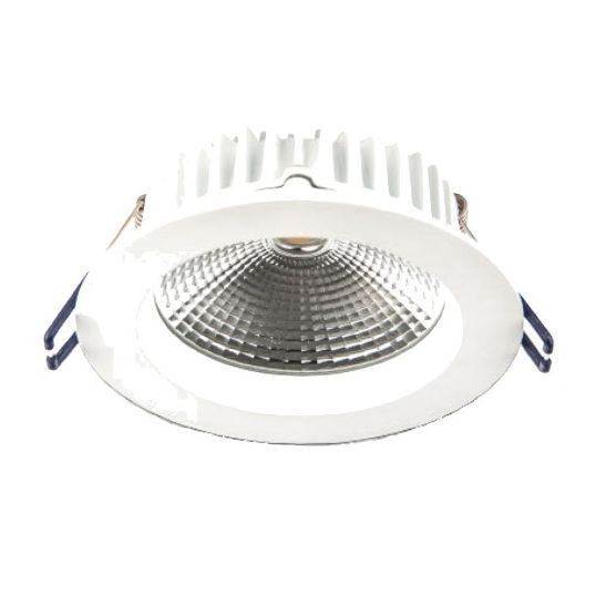 Atom Lighting LED Downlight w/Driver 90mm Cutout COB LED 12W 4K White ...