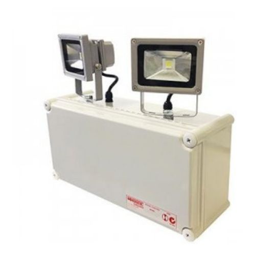 M+H Bardic Emergency Flood Weatherproof 2x10W LED Maintained/Non ...