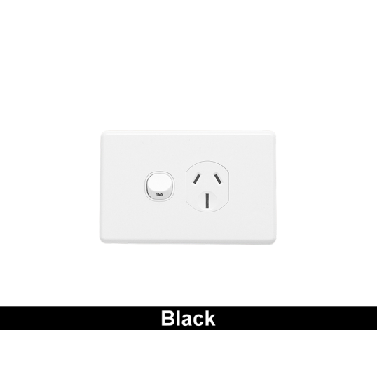 Clipsal Single Power Point Flush Mount Standard 15A 250V 1 Pole ...