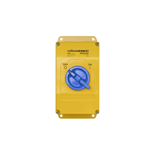 Wilco Isolating Switch Surface Mounting Metal Clad 6P 20A 415V Yellow ...