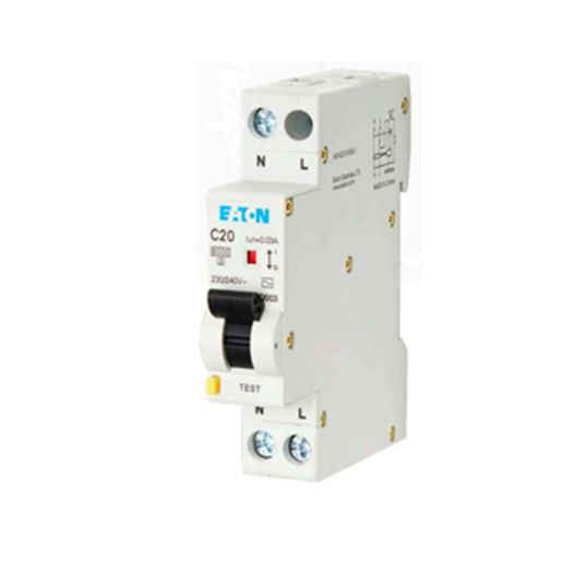 Eaton RCBO Type A 230-240 VAC 6 Amp 6 kA 1 Pole + N 30 mA IP20/40 1 ...