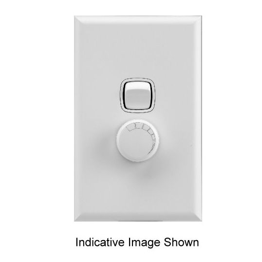 Hpm Controller HPM Fan Speed Controller Rotary Electronic Flush Mount 2 Gang 240V 40VA ...