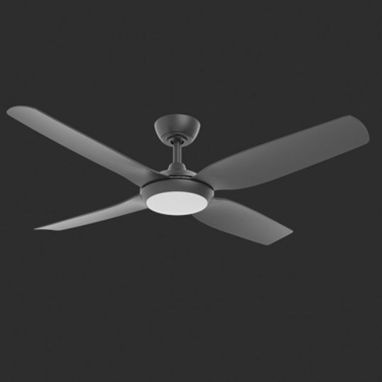 Martec Smart DC Ceiling Fan W/LED Light 1320mm 4 Blade 36W 6 Speed WiFi ...
