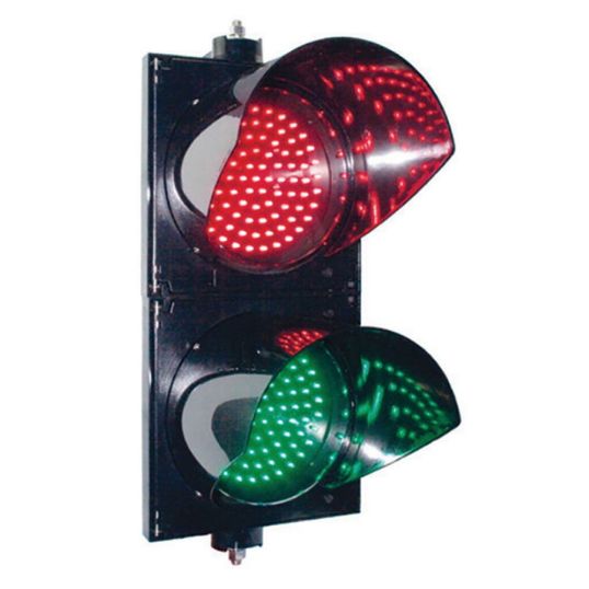 Mechtric LED Traffic Light Set 2 Aspect 85-265VAC Red & Green with ...