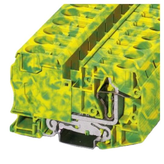 Polyamide Spring Terminals Phoenix Contact Rail Earth Terminal Block Feed-Through Spring Cage 2 ...
