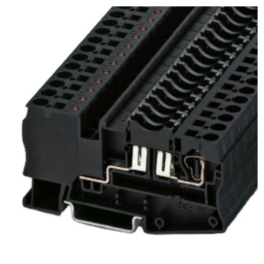 Polyamide Spring Terminals Phoenix Contact Fused Terminal Block with LED Spring Cage 2 Wire 1 ...