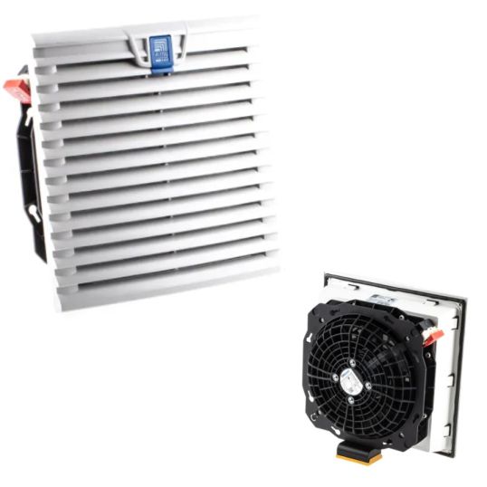 Booster Fan Rittal Rittal Filter Fan 230 m3/hr 230 Volt AC 50 Hz 255mm Height x 255mm ...