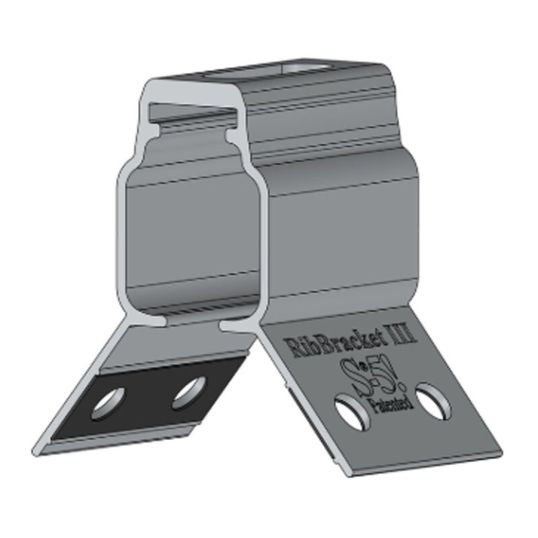 S-5 Rib Bracket 66mm Lengthx45mm Widthx66mm Height Silver F/Roof ...