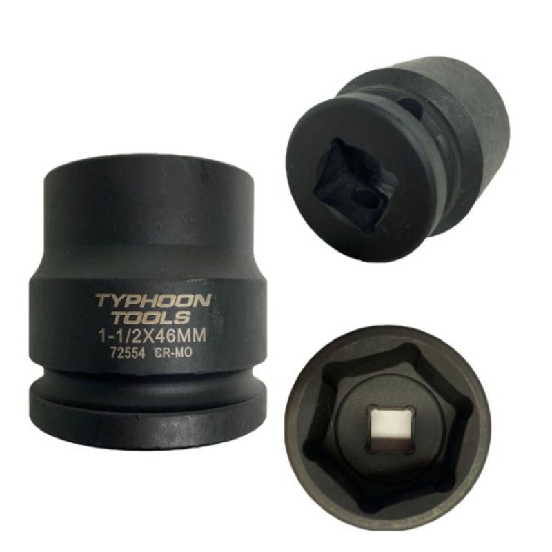 Typhoon Standard Length Impact Socket 155 mm 1-1/2 inch Square Drive ...