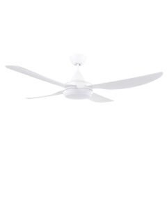 DC Ceiling Fan w/Light 52in 18W LED CCT - PURE WHITE