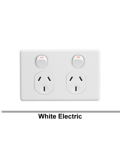 GPO Switched Socket Outlet Flush 2G 10A 250V White
