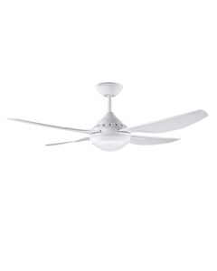 Ceiling Fan 4Blade w/18W CCT LED Light Russell 1220mm White